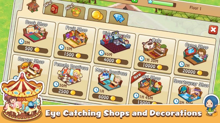 Happy Mall Story: Sim Game для Android — скриншот 2