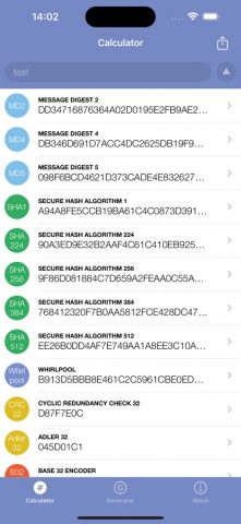 Hash Calculator для iOS — скриншот 1