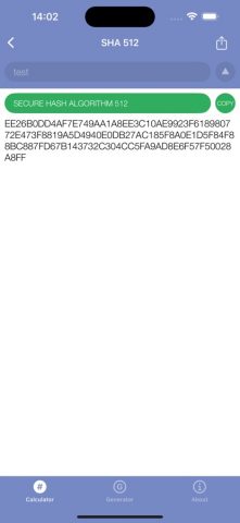 Hash Calculator для iOS — скриншот 2