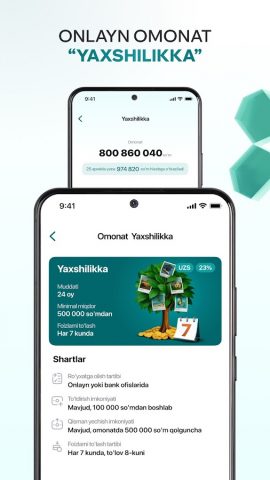 Hayot Bank для Android — скриншот 2