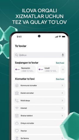 Hayot Bank для Android — скриншот 3