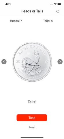 Heads or Tails — Coin Tossing для iOS — скриншот 4