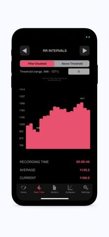Heart Rate Variability Logger для iOS — скриншот 2