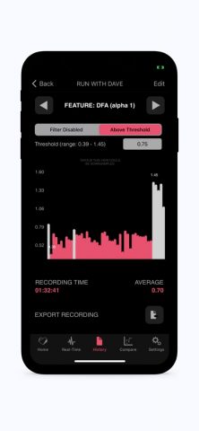 Heart Rate Variability Logger для iOS — скриншот 3
