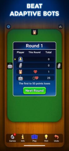 Hearts: Card Game для iOS — скриншот 1