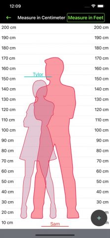 Height Comparison: Size Tool для iOS — скриншот 2