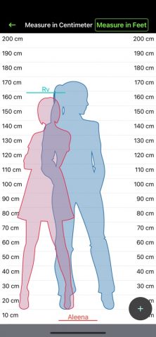 Height Comparison: Size Tool для iOS — скриншот 4