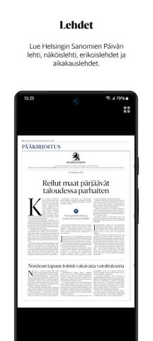 Helsingin Sanomat для Android — скриншот 4