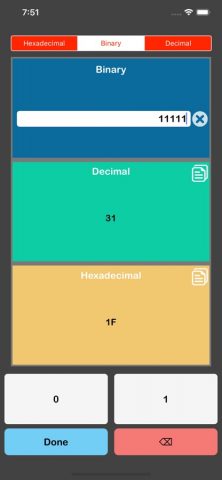 Hex to Decimal Converter для iOS — скриншот 4