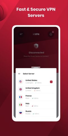 HiVPN для Android — скриншот 3