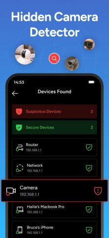 Hidden Camera Detector — Peek для iOS — скриншот 1