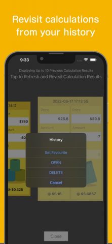HighLowCalc для iOS — скриншот 3
