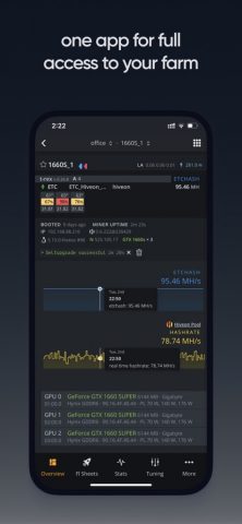 Hive OS для iOS — скриншот 1
