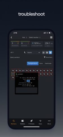 Hive OS для iOS — скриншот 3
