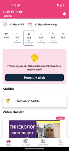 Homiladorlik Kalendari для Android — скриншот 2