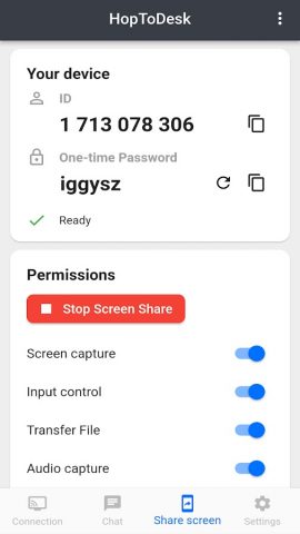 HopToDesk — скриншот 3