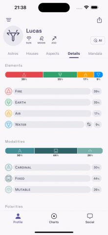 Horos — Карта рождения для iOS — скриншот 4