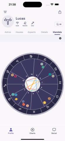 Horos — Карта рождения для iOS — скриншот 5