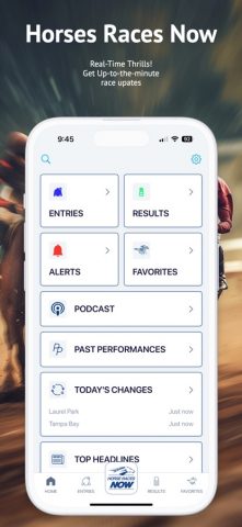 HorseRacesNow для iOS — скриншот 1