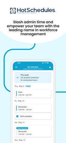 HotSchedules для iOS — скриншот 1