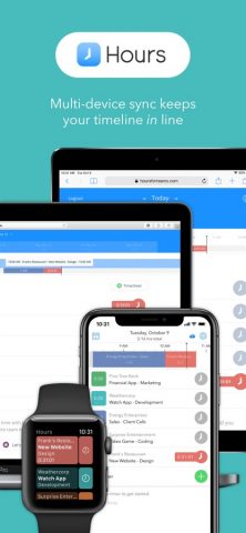 Hours Time Tracking для iOS — скриншот 1