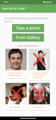 How Old Do I Look для Android — скриншот 1