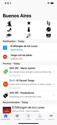 Hoy Milonga Club для iOS — скриншот 1