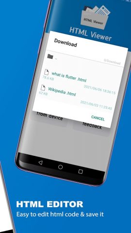 Html Viewer and Html Editor для Android — скриншот 2