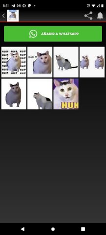 Huh cat Sticker для Android — скриншот 3