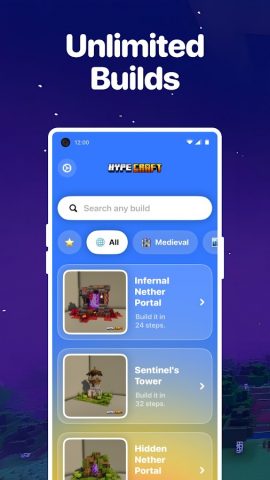 HypeCraft: AI Minecraft Builds — скриншот 1