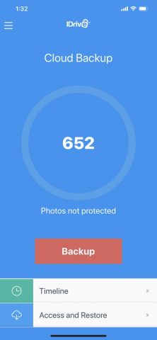 IDrive Online Backup для iOS — скриншот 1