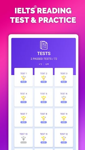 IELTS® Reading Tests для Android — скриншот 3