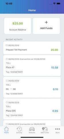 IPass Illinois для iOS — скриншот 1