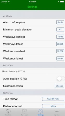 ISS Spotter для iOS — скриншот 3
