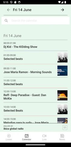 Ibiza Global Radio для Android — скриншот 3