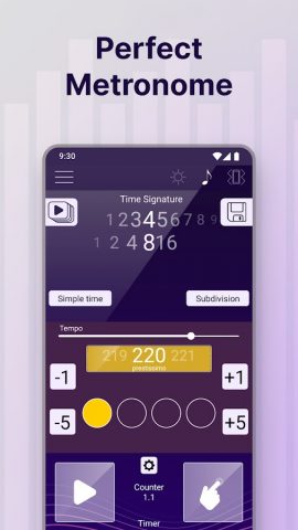 Идеальный метроном для Android — скриншот 3