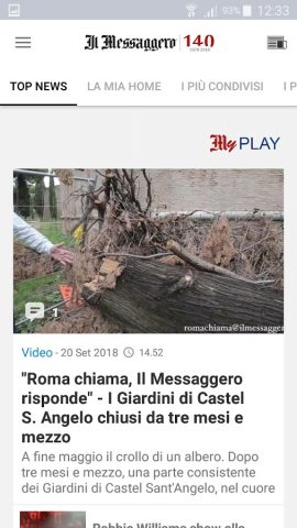 Il Messaggero для Android — скриншот 2