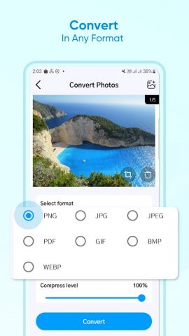 Image Converter — Photo Resize для Android — скриншот 2