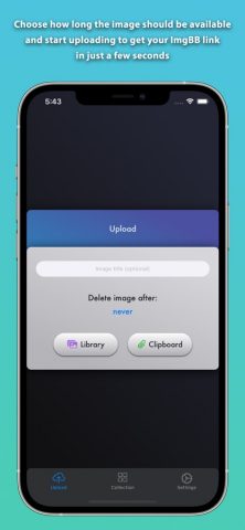 ImgBB Uploader для iOS — скриншот 1