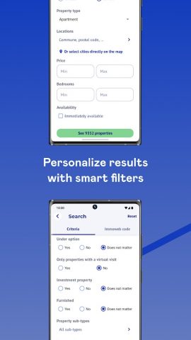 Immoweb – Real Estate для Android — скриншот 3