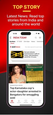 India Today TV English News для iOS — скриншот 1