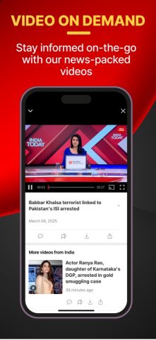 India Today TV English News для iOS — скриншот 4