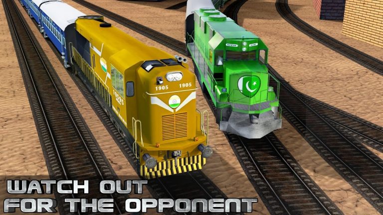 India VS Pakistan Train racing для Android — скриншот 3