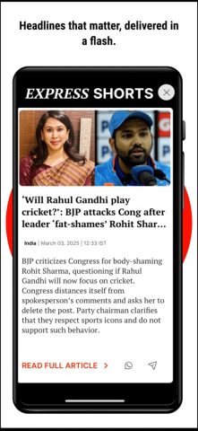 Indian Express News + Epaper для iOS — скриншот 3