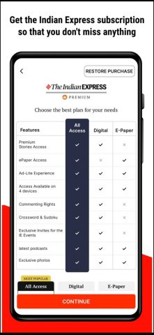 Indian Express News + Epaper для iOS — скриншот 4