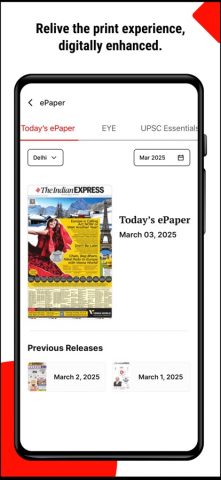 Indian Express News + Epaper для iOS — скриншот 5