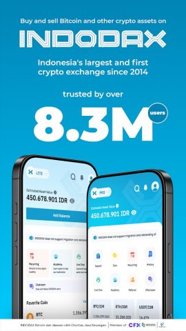 Indodax Crypto Simple & Secure для Android — скриншот 1