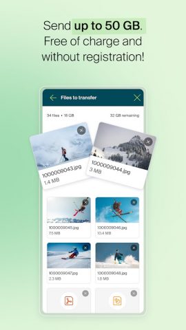 Infomaniak SwissTransfer для Android — скриншот 2