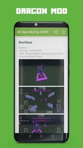Ink Sans Mod for MCPE для Android — скриншот 2