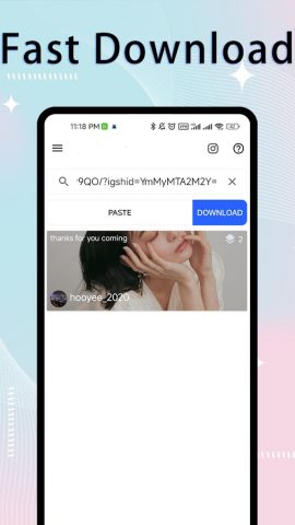 InstSaver: Сохранение историй для Android — скриншот 1